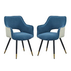 Blue Modern 23.2  Accent Chair (Set of 2)