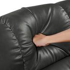 Fauteuil inclinable releveur électrique gris/marron avec massage et chauffage, une place