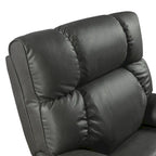 Fauteuil inclinable releveur électrique gris/marron avec massage et chauffage, une place