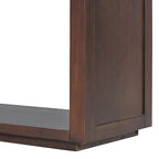 Console avec étagère et 2 tiroirs motif chevron 55 po – Brun / Miel / Naturel / Espresso