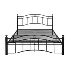 Cadre de lit en fer – Cuivre martelé / Noir mat / Blanc, Lit simple / Grand lit / Très grand lit, Pour 1 à 2 personnes