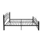 Cadre de lit en fer – Cuivre martelé / Noir mat / Blanc, Lit simple / Grand lit / Très grand lit, Pour 1 à 2 personnes