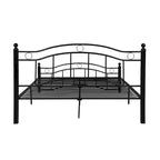 Cadre de lit en fer – Cuivre martelé / Noir mat / Blanc, Lit simple / Grand lit / Très grand lit, Pour 1 à 2 personnes