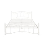 Cadre de lit en fer – Cuivre martelé / Noir mat / Blanc, Lit simple / Grand lit / Très grand lit, Pour 1 à 2 personnes