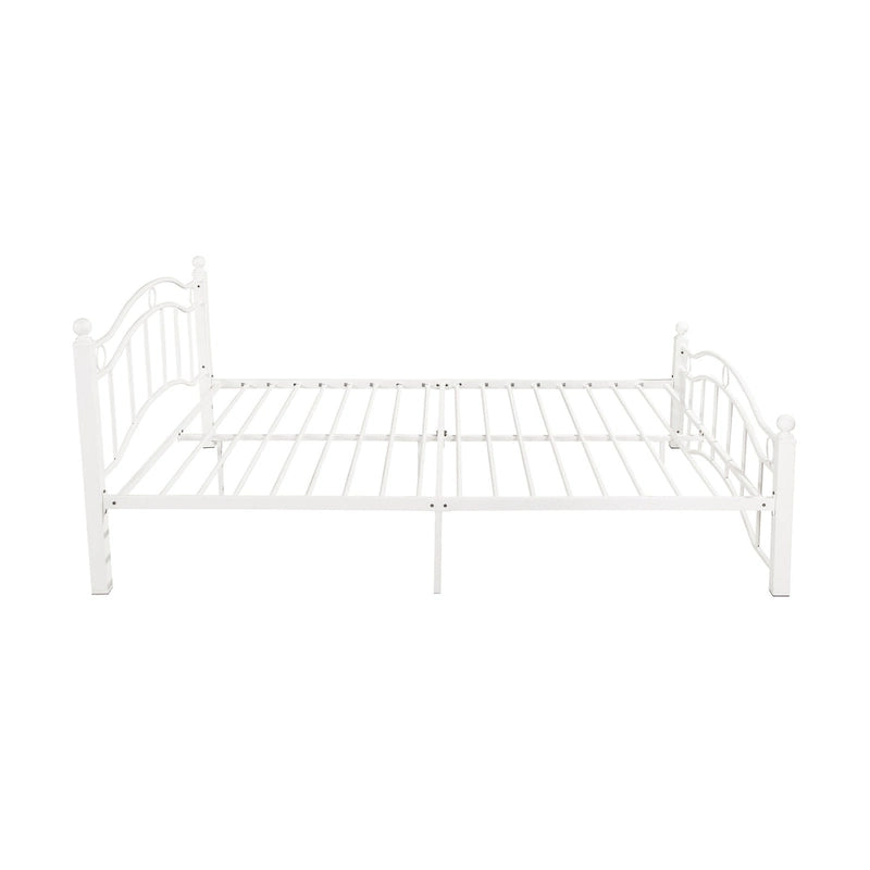 Cadre de lit en fer – Cuivre martelé / Noir mat / Blanc, Lit simple / Grand lit / Très grand lit, Pour 1 à 2 personnes