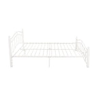 Cadre de lit en fer – Cuivre martelé / Noir mat / Blanc, Lit simple / Grand lit / Très grand lit, Pour 1 à 2 personnes