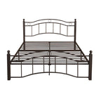 Cadre de lit en fer – Cuivre martelé / Noir mat / Blanc, Lit simple / Grand lit / Très grand lit, Pour 1 à 2 personnes