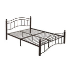 Cadre de lit en fer – Cuivre martelé / Noir mat / Blanc, Lit simple / Grand lit / Très grand lit, Pour 1 à 2 personnes