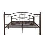 Cadre de lit en fer – Cuivre martelé / Noir mat / Blanc, Lit simple / Grand lit / Très grand lit, Pour 1 à 2 personnes