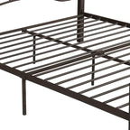Cadre de lit en fer – Cuivre martelé / Noir mat / Blanc, Lit simple / Grand lit / Très grand lit, Pour 1 à 2 personnes