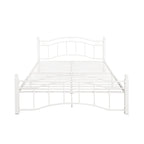 Cadre de lit en fer – Cuivre martelé / Noir mat / Blanc, Lit simple / Grand lit / Très grand lit, Pour 1 à 2 personnes