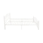 Cadre de lit en fer – Cuivre martelé / Noir mat / Blanc, Lit simple / Grand lit / Très grand lit, Pour 1 à 2 personnes