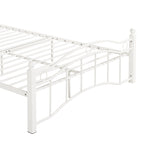 Cadre de lit en fer – Cuivre martelé / Noir mat / Blanc, Lit simple / Grand lit / Très grand lit, Pour 1 à 2 personnes