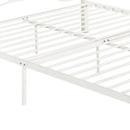 Cadre de lit en fer – Cuivre martelé / Noir mat / Blanc, Lit simple / Grand lit / Très grand lit, Pour 1 à 2 personnes