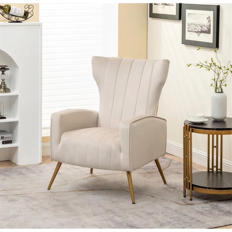 Kaleigh 27.6 W Velvet Square Arm Sofa Chair