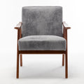 Fauteuil d'appoint microfibre moderne du milieu du siècle, une place – Gris / Marron clair / Marron foncé / Camel clair / Marron