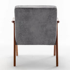 Fauteuil d'appoint microfibre moderne du milieu du siècle, une place – Gris / Marron clair / Marron foncé / Camel clair / Marron