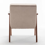 Fauteuil d'appoint microfibre moderne du milieu du siècle, une place – Gris / Marron clair / Marron foncé / Camel clair / Marron