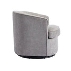 Fauteuil crapaud pivotant rond en velours marine/gris/beige/bleu/orange, une place