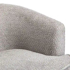 Fauteuil crapaud pivotant rond en velours marine/gris/beige/bleu/orange, une place