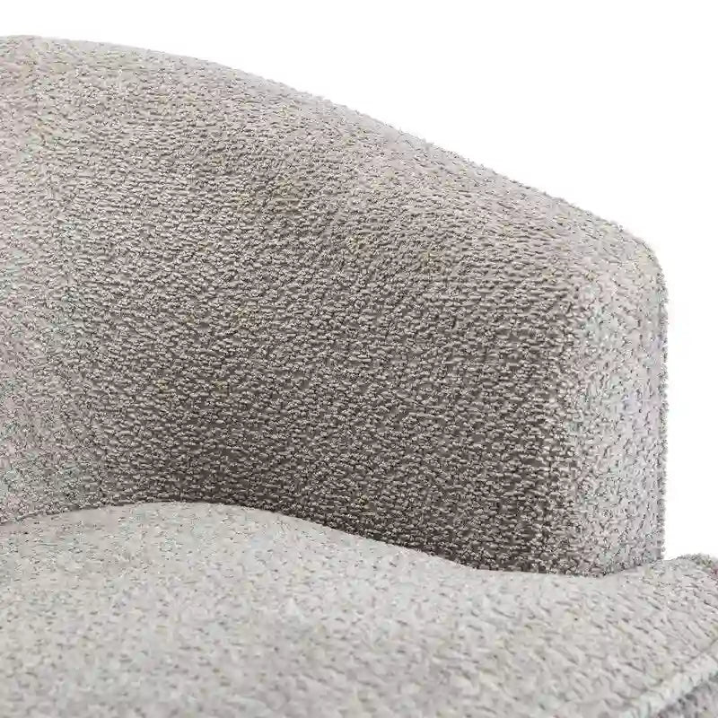 Fauteuil crapaud pivotant rond en velours marine/gris/beige/bleu/orange, une place