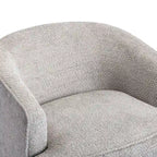Fauteuil crapaud pivotant rond en velours marine/gris/beige/bleu/orange, une place