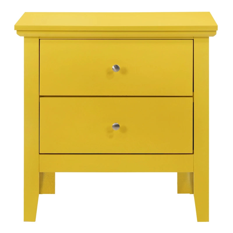 Table de chevet 2 tiroirs, plusieurs coloris, simple – 61 cm (H) x 61 cm (L) x 41 cm (P)