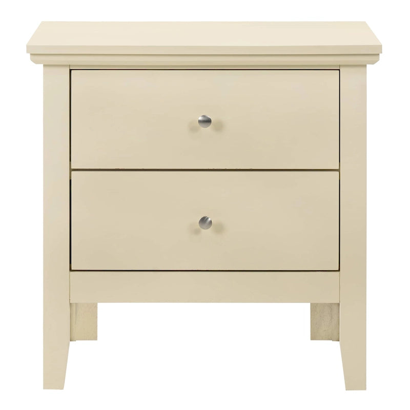 Table de chevet 2 tiroirs, plusieurs coloris, simple – 61 cm (H) x 61 cm (L) x 41 cm (P)
