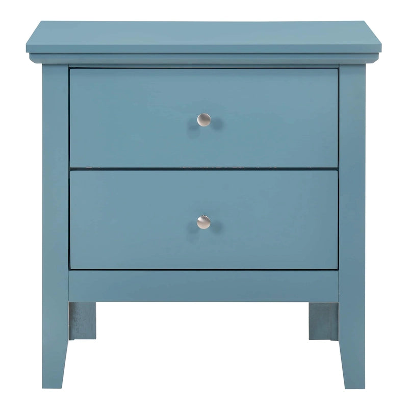 Table de chevet 2 tiroirs, plusieurs coloris, simple – 61 cm (H) x 61 cm (L) x 41 cm (P)