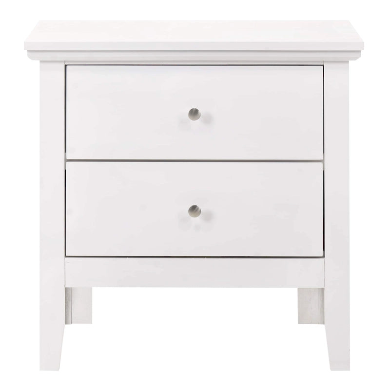 Table de chevet 2 tiroirs, plusieurs coloris, simple – 61 cm (H) x 61 cm (L) x 41 cm (P)