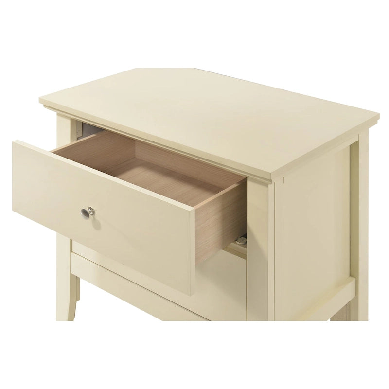 Table de chevet 2 tiroirs, plusieurs coloris, simple – 61 cm (H) x 61 cm (L) x 41 cm (P)