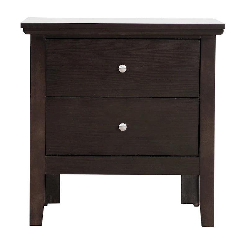 Table de chevet 2 tiroirs, plusieurs coloris, simple – 61 cm (H) x 61 cm (L) x 41 cm (P)