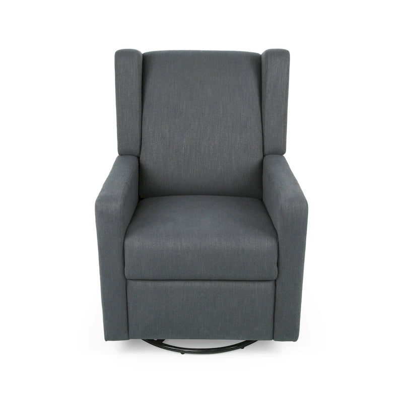 Fauteuil inclinable pivotant à dossier haut Dusty Blue / Anthracite / Rose poudré / Beige et Noir – Simple
