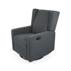 Fauteuil inclinable pivotant à dossier haut Dusty Blue / Anthracite / Rose poudré / Beige et Noir – Simple