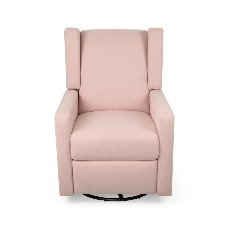 Fauteuil inclinable pivotant à dossier haut Dusty Blue / Anthracite / Rose poudré / Beige et Noir – Simple