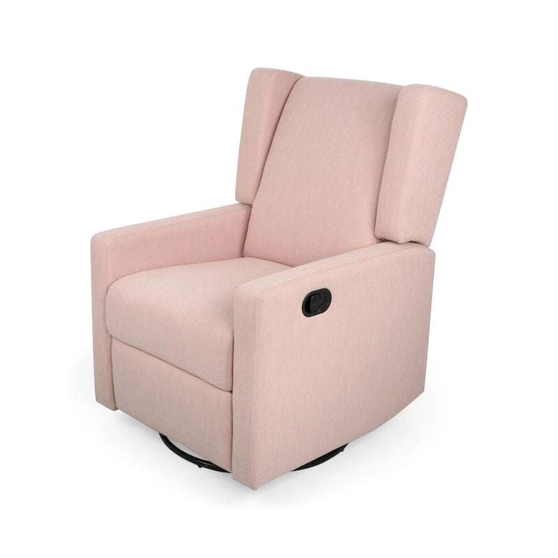 Fauteuil inclinable pivotant à dossier haut Dusty Blue / Anthracite / Rose poudré / Beige et Noir – Simple