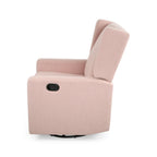 Fauteuil inclinable pivotant à dossier haut Dusty Blue / Anthracite / Rose poudré / Beige et Noir – Simple