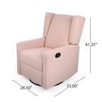 Fauteuil inclinable pivotant à dossier haut Dusty Blue / Anthracite / Rose poudré / Beige et Noir – Simple