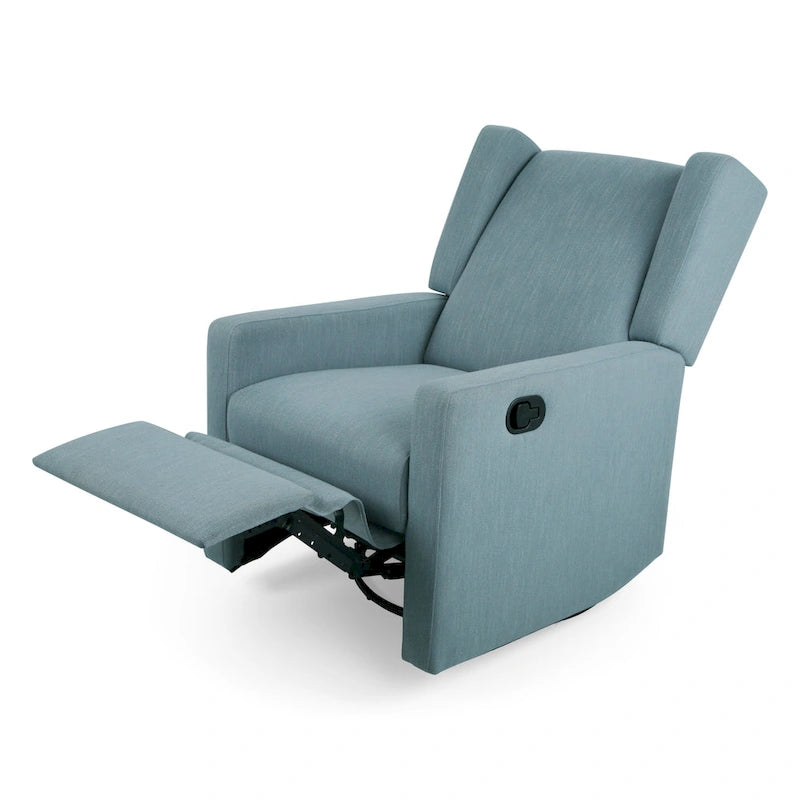 Fauteuil inclinable pivotant à dossier haut Dusty Blue / Anthracite / Rose poudré / Beige et Noir – Simple