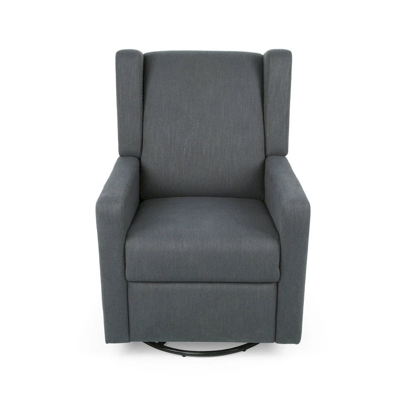 Fauteuil inclinable pivotant à dossier haut Dusty Blue / Anthracite / Rose poudré / Beige et Noir – Simple