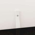 Commode double 6 tiroirs noire et or, finition brillante