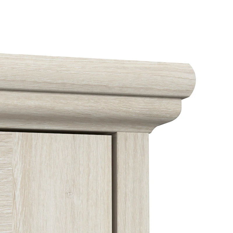 Table d'appoint de ferme avec rangement en chêne blanc lin – 1 personne