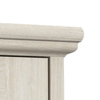 Table d'appoint de ferme avec rangement en chêne blanc lin – 1 personne