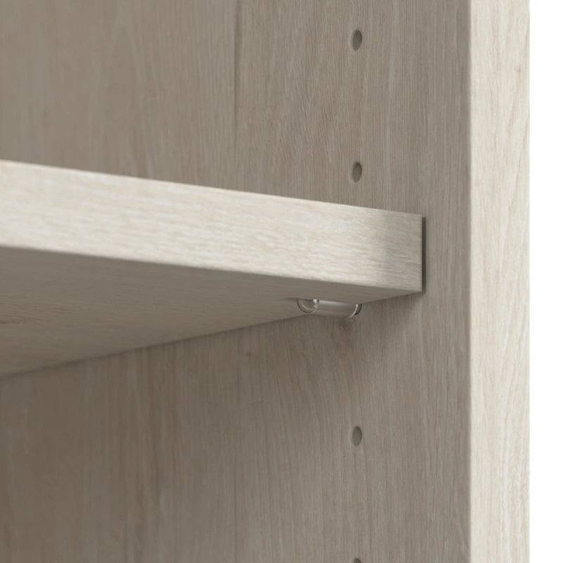 Table d'appoint de ferme avec rangement en chêne blanc lin – 1 personne