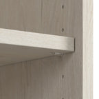 Table d'appoint de ferme avec rangement en chêne blanc lin – 1 personne