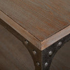 Table basse de style industriel grise, 1 place