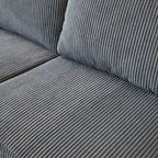 Canapé d'angle réversible 2 places gris / noir / camel en tissu polyester