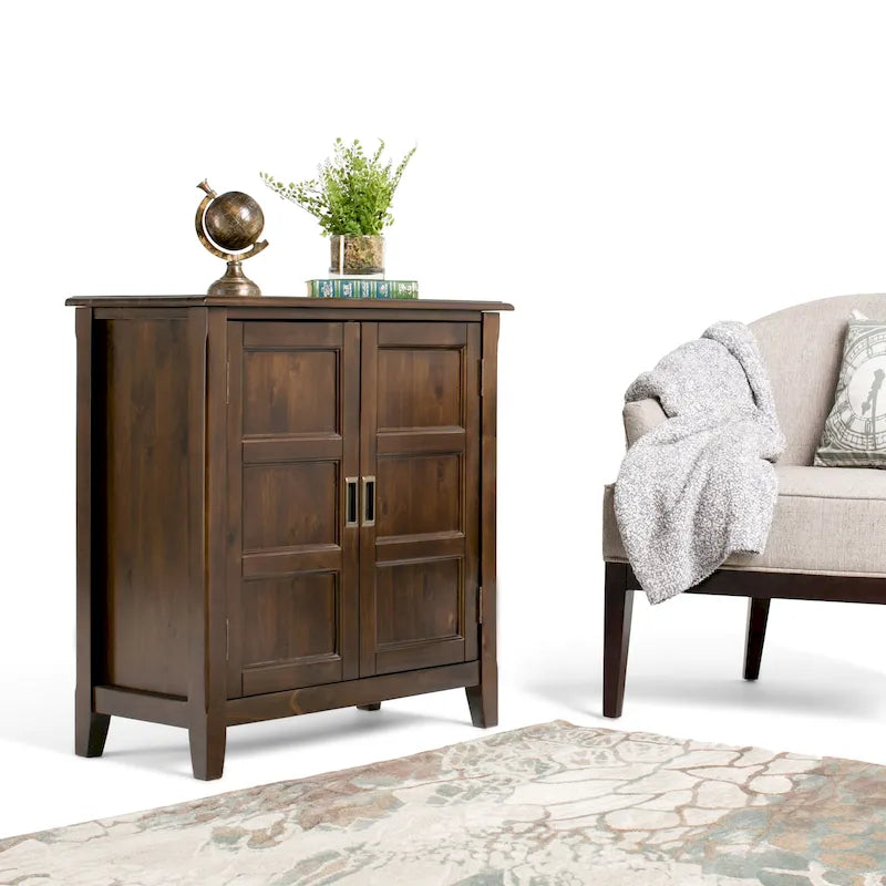 Meuble de rangement bas de transition, 2 portes, plusieurs coloris, 76 cm (L) x 35,5 cm (P) x 79 cm (H)