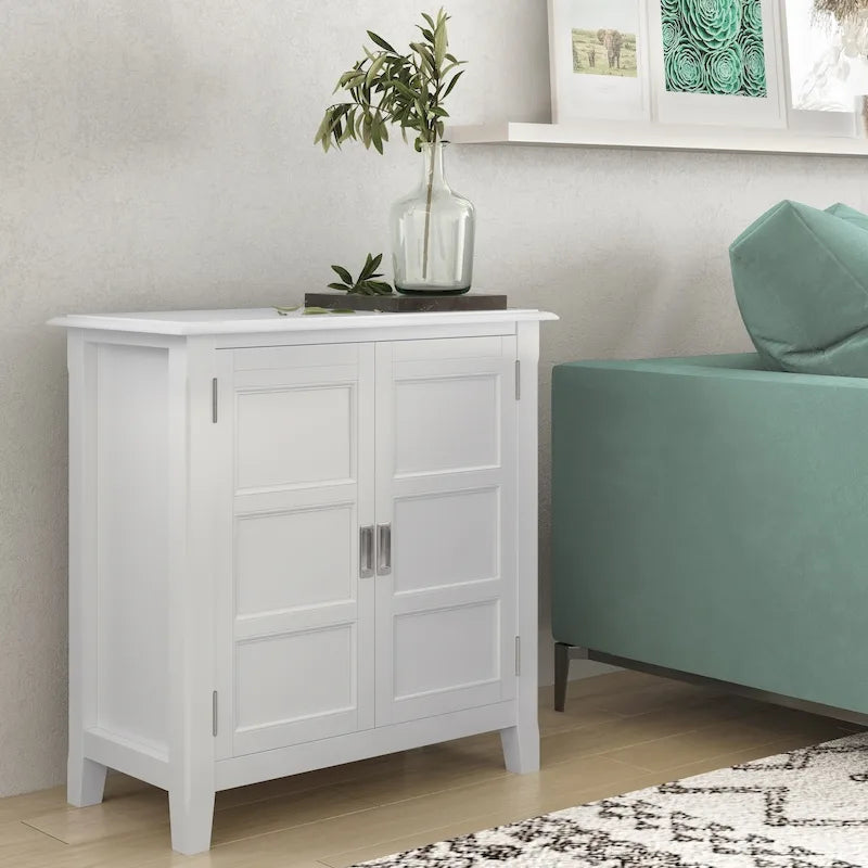 Meuble de rangement bas de transition, 2 portes, plusieurs coloris, 76 cm (L) x 35,5 cm (P) x 79 cm (H)