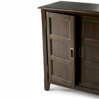 Meuble de rangement bas de transition, 2 portes, plusieurs coloris, 76 cm (L) x 35,5 cm (P) x 79 cm (H)